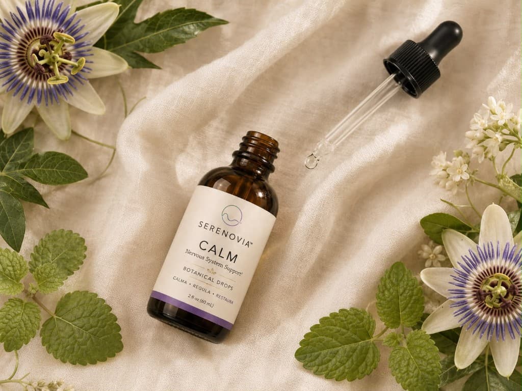 Serenovia Calm botanical drops with passionflower and botanicals